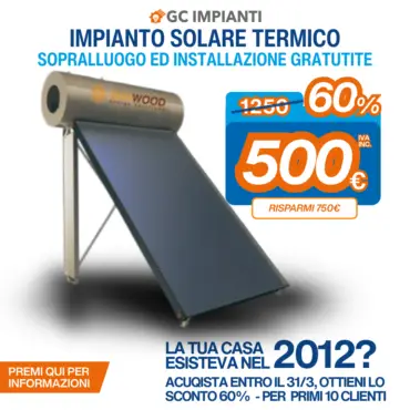 Promo Solare Termico Conto Termico Marzo