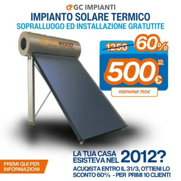 Promo Solare Termico Conto Termico Marzo